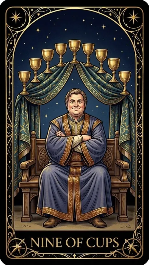 Дев'ятка Кубків (Nine of Cups)